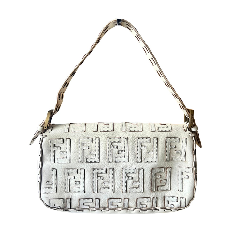 Fendi Raised Leather FF Zucca Baguette - Picture 2 of 10